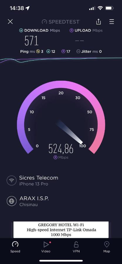 Gregory Boutique Hotel Chisináu Exterior foto Speedtest interface